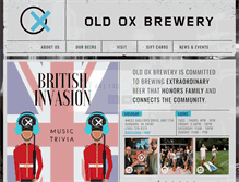 Tablet Screenshot of oldoxbrewery.com